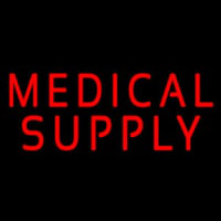 Red Medical Supply Leuchtreklame