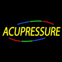 Yellow Acupressure Leuchtreklame