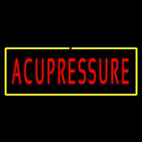 Red Acupressure With Yellow Border Leuchtreklame