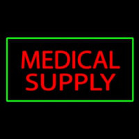 Red Medical Supply Green Border Leuchtreklame