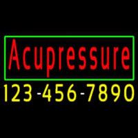 Red Acupressure With Phone Number Leuchtreklame