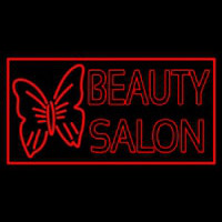 Beauty Salon With Butterfly Logo Leuchtreklame