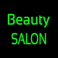 Green Cursive Beauty Block Salon Leuchtreklame