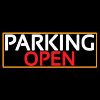 Parking Open With Orange Border Leuchtreklame