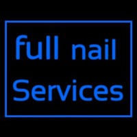 Blue Full Nail Services Leuchtreklame