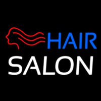 Hair Salon With Girl Logo Leuchtreklame