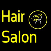 Yellow Hair Salon Leuchtreklame