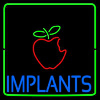 Implants With Apple Logo Leuchtreklame