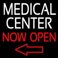 Medical Center Now Open Leuchtreklame