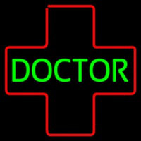 Green Doctor Medical Logo Leuchtreklame